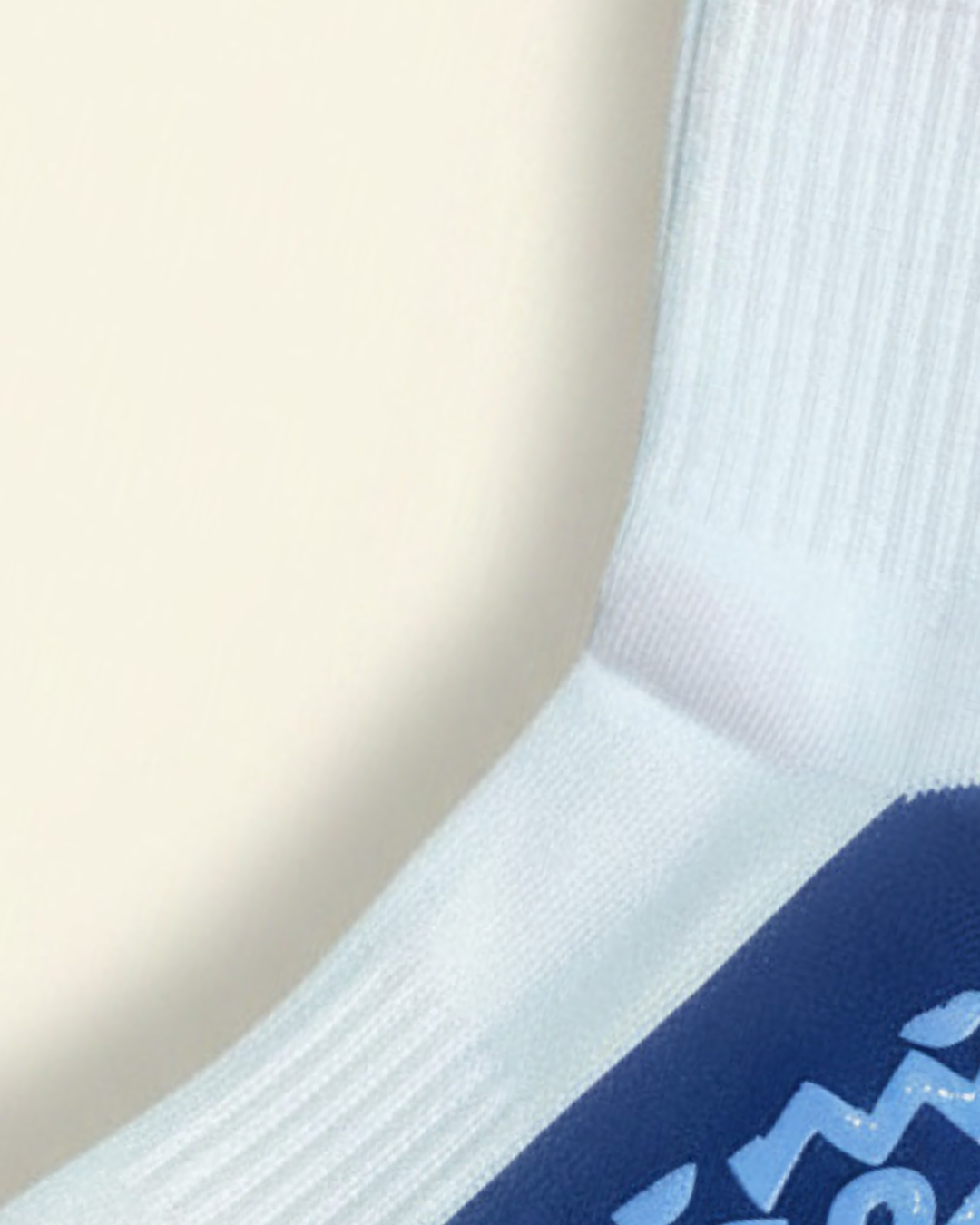 White Socks with Blue Sole School socks